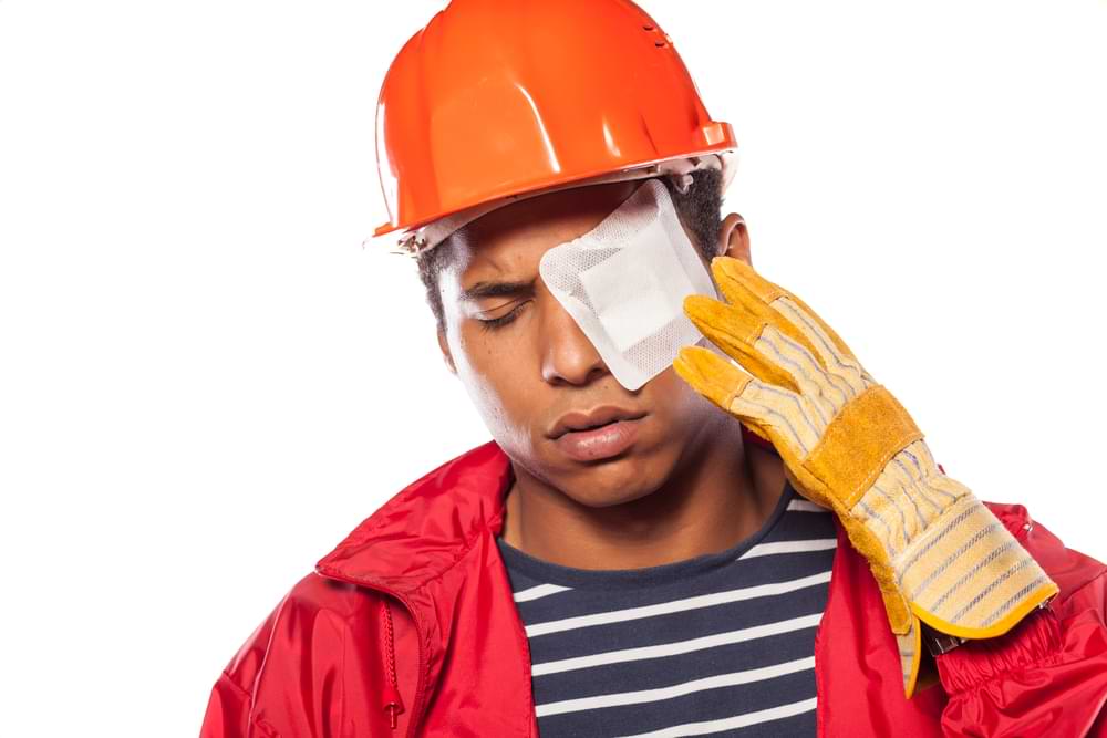 Tasmania workplace eye injury.