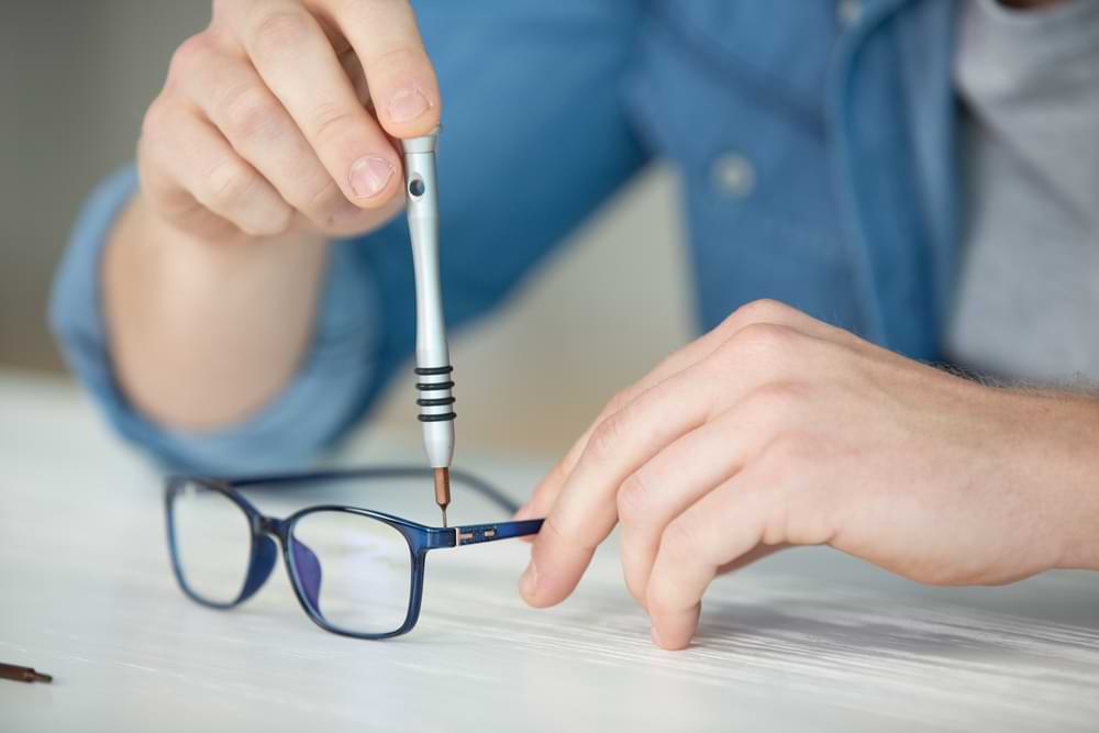 Optician spectacle repairs in Tasmania.